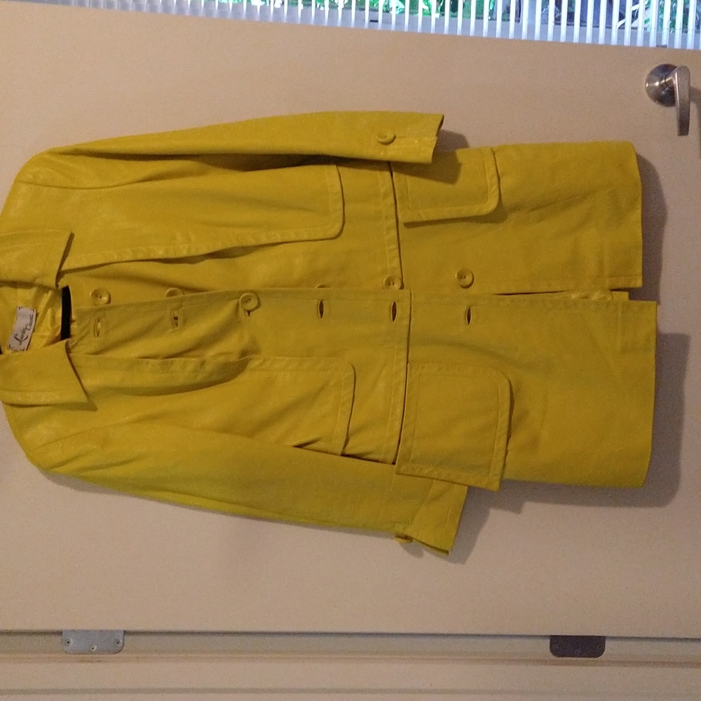 Coat all leather silk lining